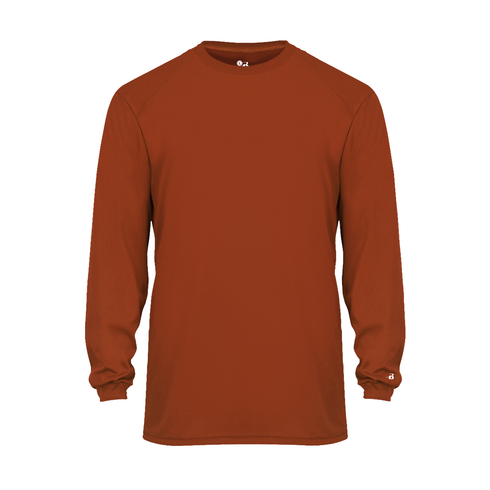 Badger Sport B-Core L/S Tee (410400-002504), Color 'Texas Orange'